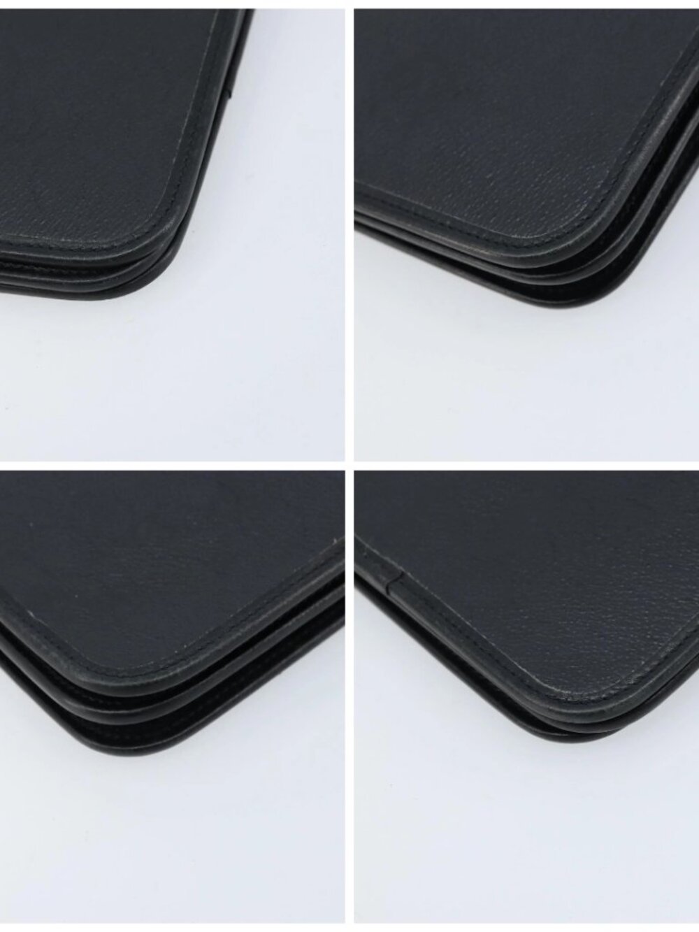 Christian Dior Honeycomb Canvas Chain Shoulder Bag PVC Black Gold Auth ka2491 - Picture 14 of 16